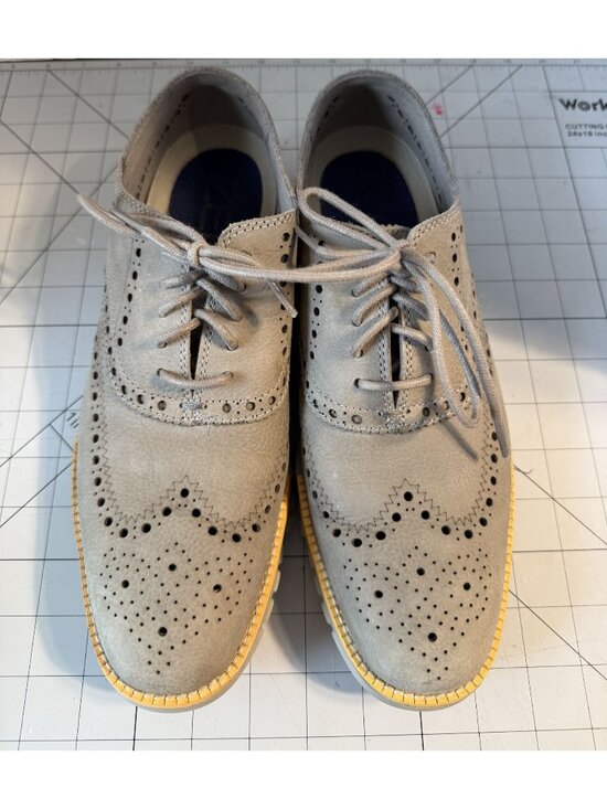 Cole Haan Other - Cole Haan ZeroGrand Wingtip Oxford Gray Suede Men's 9M C29772